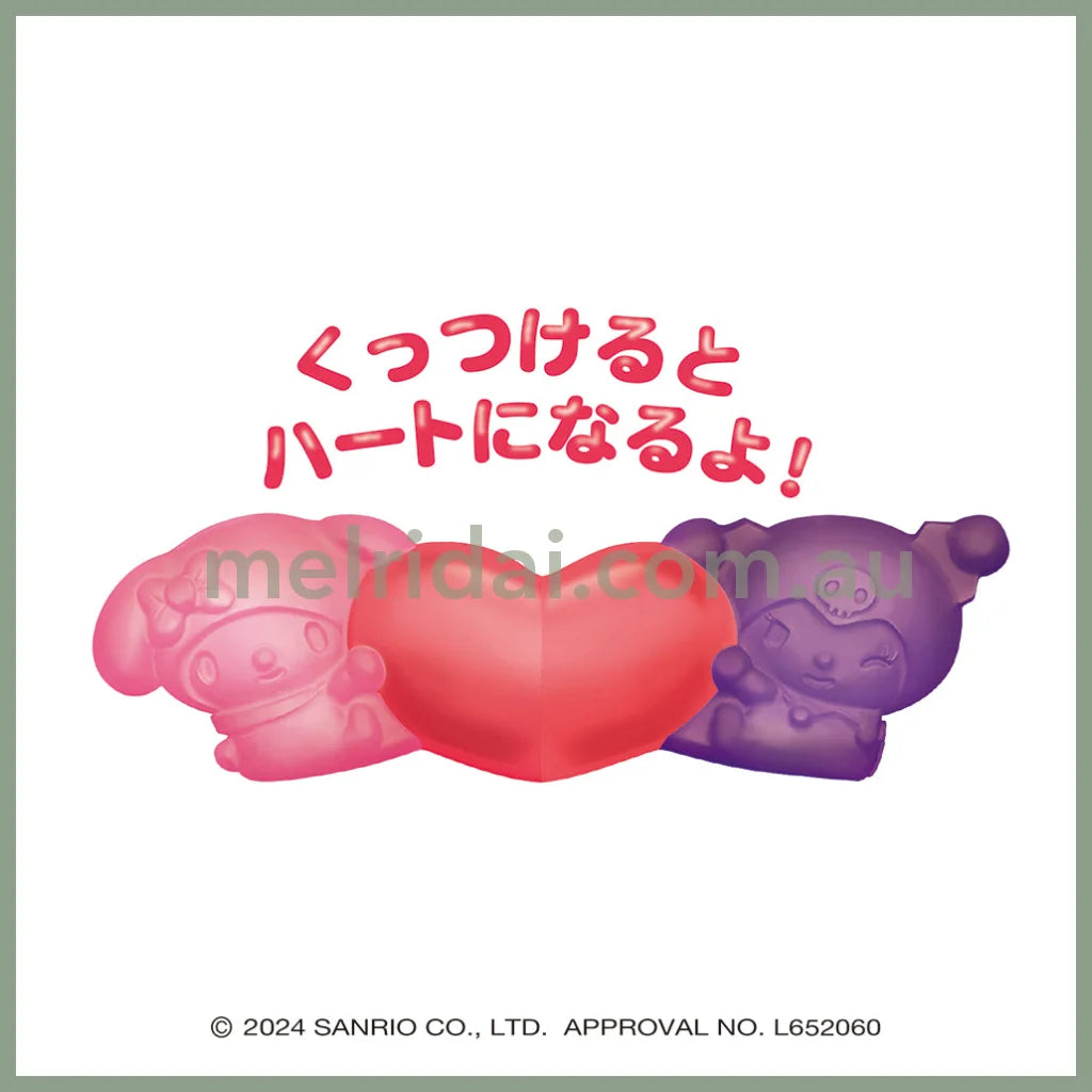 【Best Before 2025.7.6】Heart | Sanrio Kuromi & My Melody 4D Gummies 55G