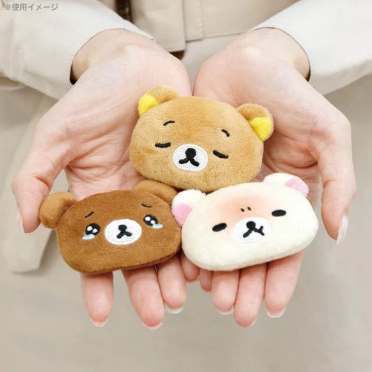 San-X | Rilakkuma Emojis Plush Badge Chairoikoguma Angle 40×60×15Mm