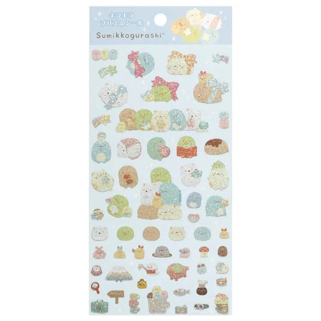 San-X | Sumikko Gurashi Sparkling Prism Stickers Set (Blue)