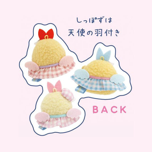 SAN-X | Sumikko Gurashi Tenori Plush Toy 60mm Approx. (Dreaming Idol Gingham Angel Wings)
