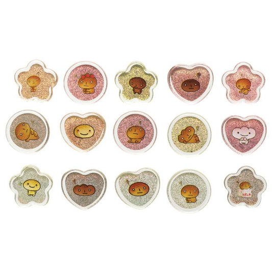 SAN X | Sparkly Marble Sticker Flakes Sticker Set (Kogepan Friends)