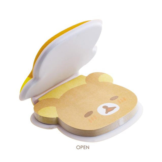 SAN-X | Rilakkuma Neko Sticky Notes with Squishy Cover 50×60×10mm