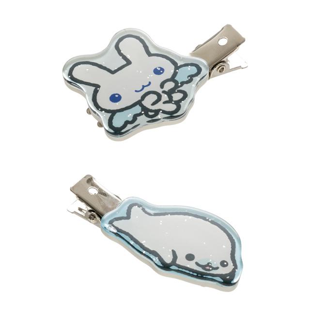 San-X | Twin Angels & Mamegoma Hair Clip Set 125x75mm (San-X Universe Character Series)