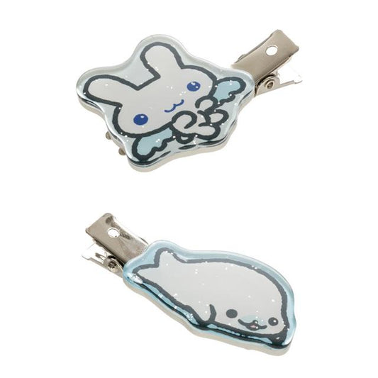 San-X | Twin Angels & Mamegoma Hair Clip Set 125x75mm (San-X Universe Character Series)