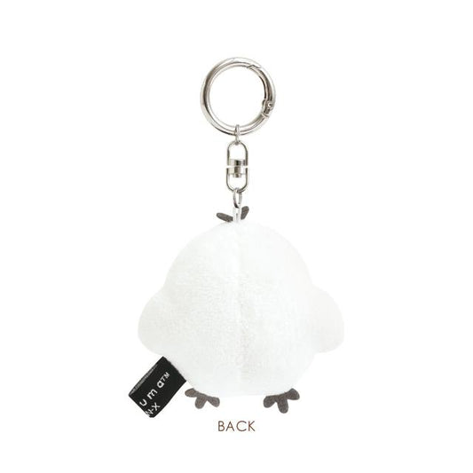 SAN-X | Kiiroitori Hanging Plush Bag Charm Keychain 60×75×40mm (BASIC RILAKKUMA MONOCHROME)