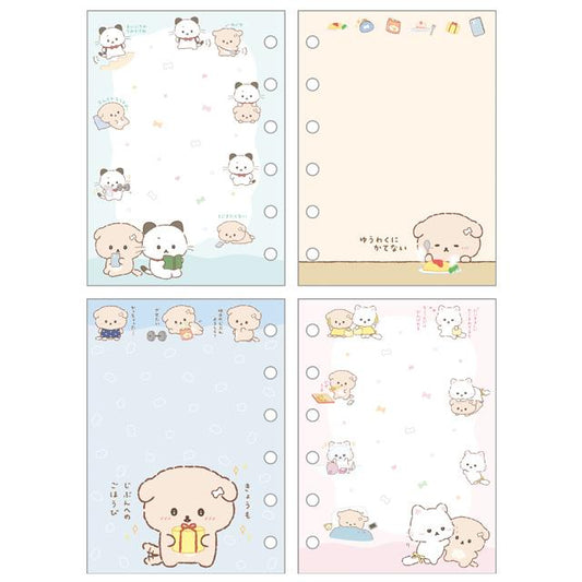 San-X | 6 Hole Sticker Notebook 125×90mm (shiyowa-chan)
