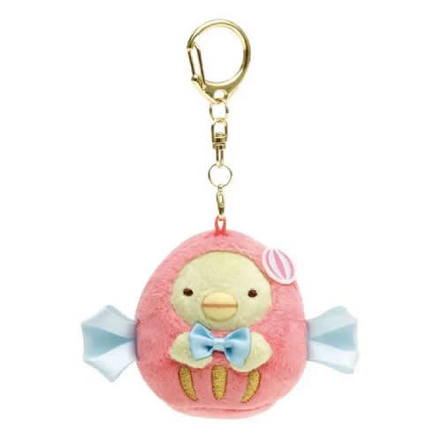 San-X | Sumikko Gurashi Penguin? Mascot Holder Limted (Daruma Candy) 角落生物 绿鹅 达摩造型玩偶挂件/包挂/钥匙链 川崎大師店限定
