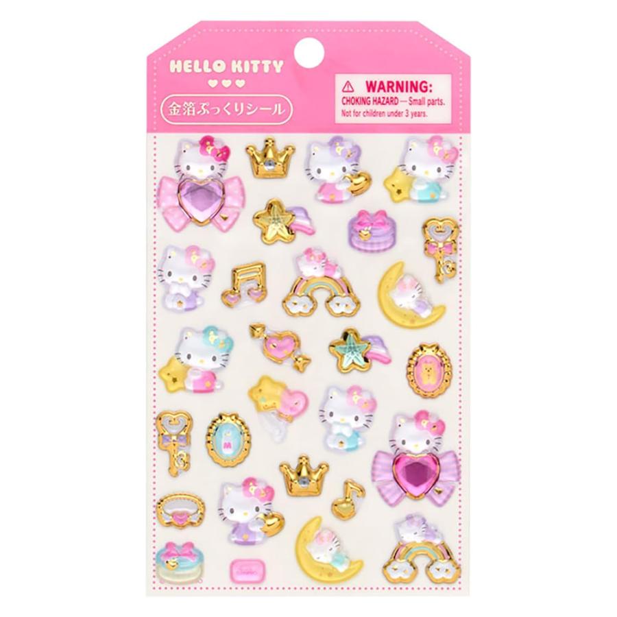 SANRIO | Hello Kitty Gold Foil Puffy Sticker 95×5×160mm