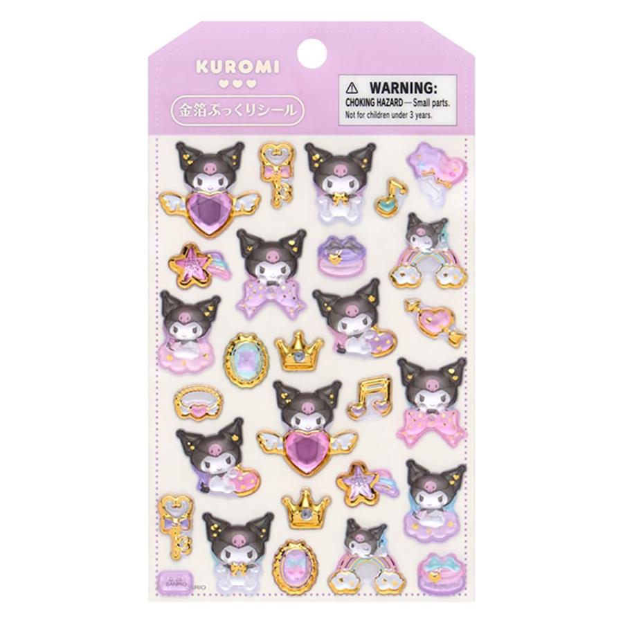 SANRIO | Kuromi Gold Foil Puffy Sticker 95×5×160mm