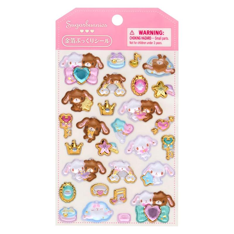 SANRIO | Sugarbunnies Gold Foil Puffy Sticker 95×5×160mm