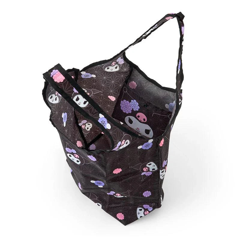 SANRIO | Kuromi Eco Shopping Tote Bag W49×D18×H69cm (Japanese Pattern Pink)