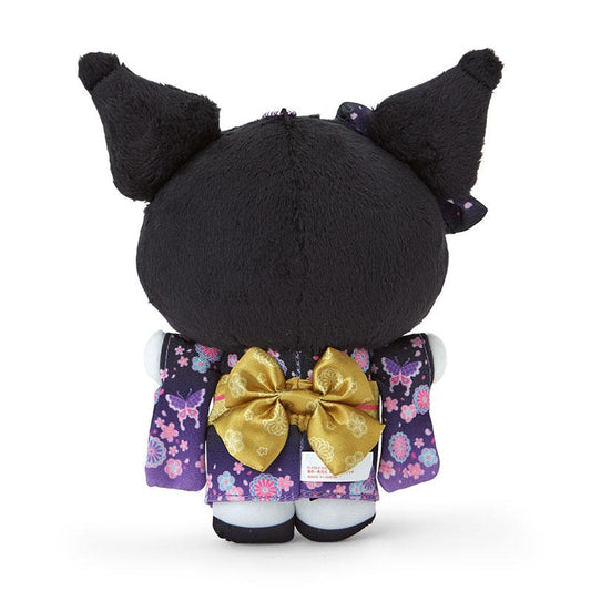 Sanrio | Kuromi Mascot Holder Plush Keychain 18×7×15Cm (Kimono/ Sakura 2024)