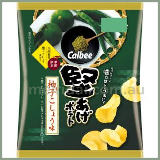 Calbee | Potato Chips Yuzu Kosho Flavor 60G 卡乐比薯片 柚子胡椒味