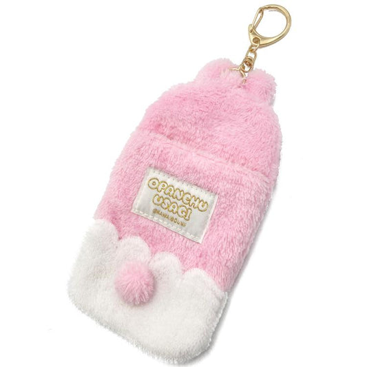 Opanchu Usagi | Card Case Holder Keychain 8Cm×14Cm×2Cm 内裤兔/底裤兔 毛绒卡套/挂件/包挂