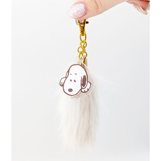 PEANUTS | Snoopy Dangling Tail Mascot 45×55×3mm (White)