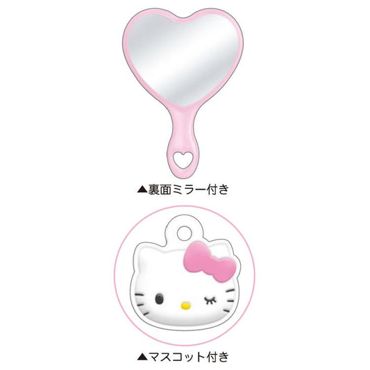 SANRIO | Comb & Hair Brush H105×W75×D7mm (Hello Kitty Pink)