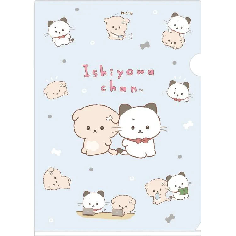 【Made in Japan】SAN-X | A4 File Folder Plastic Document Holder 310 × 220mm (Ishiyowa-chan/Ishiyowachan Daily Life Friend)