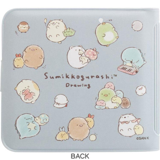 SAN-X | Sumikko Gurashi Small Vinyl Wallet 90×95×10mm (Train On The Way Home Blue)