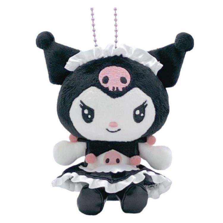 SANRIO | Kuromi Maid Mascot Holder Plush Keychain Bag Charm 12cm (20th Collection)
