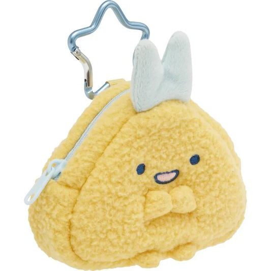 SAN-X | Sumikko Gurashi Plush Mini Pouch Bag Charm with Carabiner - Ajifurai no Shippo 85×80×35mm (Dreaming Idol Ebiten