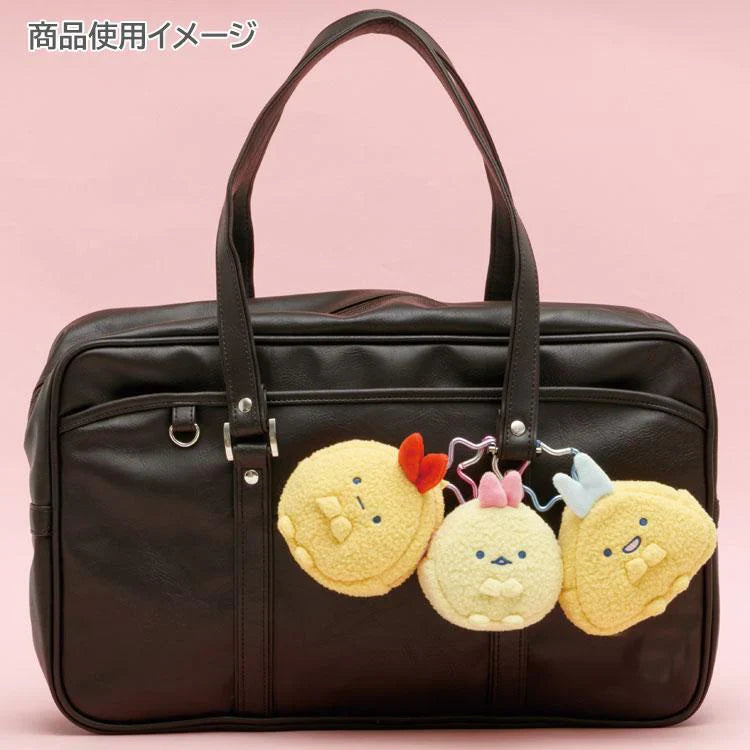 SAN-X | Sumikko Gurashi Plush Mini Pouch Bag Charm with Carabiner - Ebifurai No Shippo 85×80×35mm (Dreaming Idol Ebiten