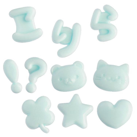 SAN-X | Character Select Coparts Custom Keychain Compatible Letter Parts 130 x W115 x D5mm (Mint)