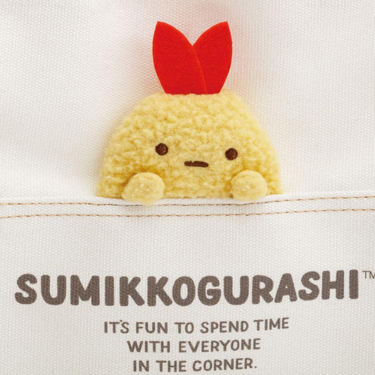 SAN-X | Sumikko Gurashi Fried Shrimp Ebi-Furya Tail Canvas mini Tote Bag With Plush Mascot240×250×100mm