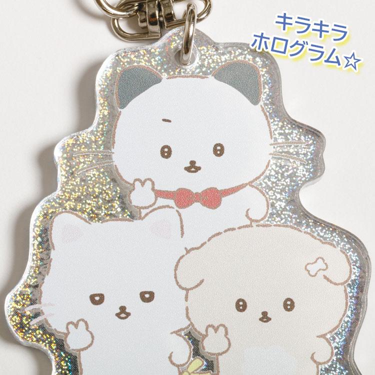SAN-X | Junior-chan Staring Ver Acrylic Keychain 60×50×3mm (Junior Chan Appears)