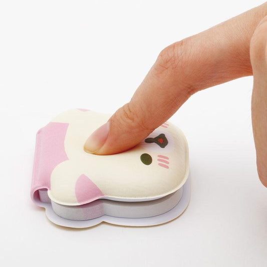 SAN-X | Rilakkuma Korilakkuma Neko Sticky Notes with Squishy Cover 50×60×10mm