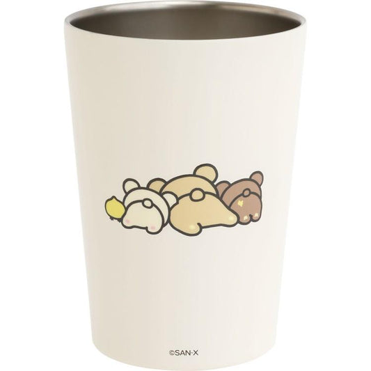 SAN-X | Rilakkuma Insulated Stainless Steel Tumbler 450ml (Fits Convenience Store Cups)