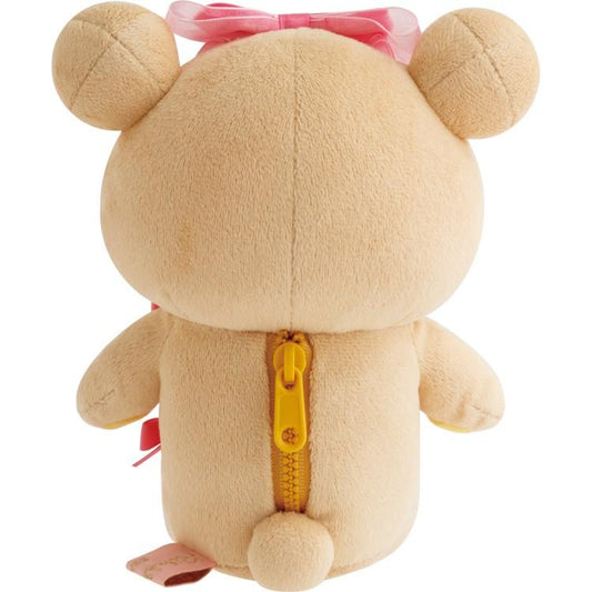 SAN-X | Rilakkuma Plush Doll Plush Toy Ribbon Wink 190×150×105mm (Makeup Rilakkuma