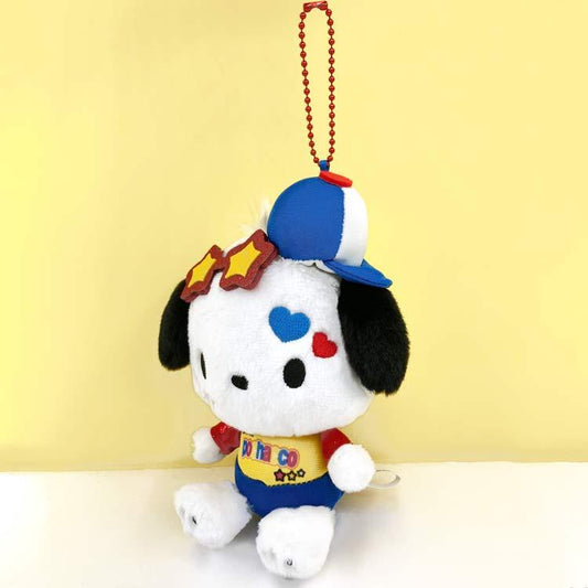 SANRIO | Pochacco Bag Charm Plush Keychain Mascot Holder 160×105×70mm (Y2K)