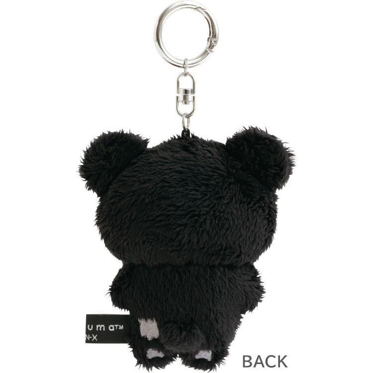 SAN-X | Chairoikoguma Hanging Plush Bag Charm Keychain 100×75×45mm (BASIC RILAKKUMA MONOCHROME)