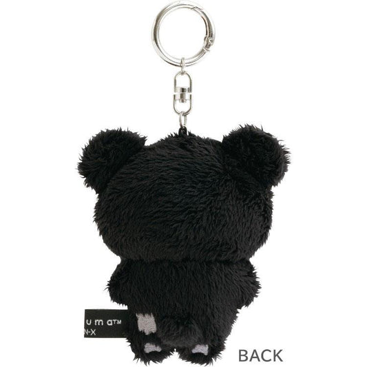 SAN-X | Chairoikoguma Hanging Plush Bag Charm Keychain 100×75×45mm (BASIC RILAKKUMA MONOCHROME)