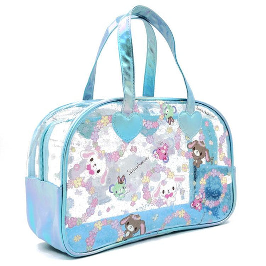SPINNS x SANRIO | Sugarbunnies Clear Bag Blue 220x310x115mm