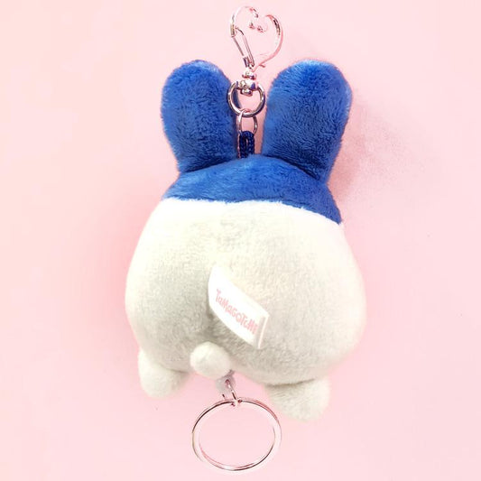 Tamagotchi | Mimitchi Plush Mascot Retractable Reel Keychain Bag Charm 107×88×58mm (Love Ribbon)