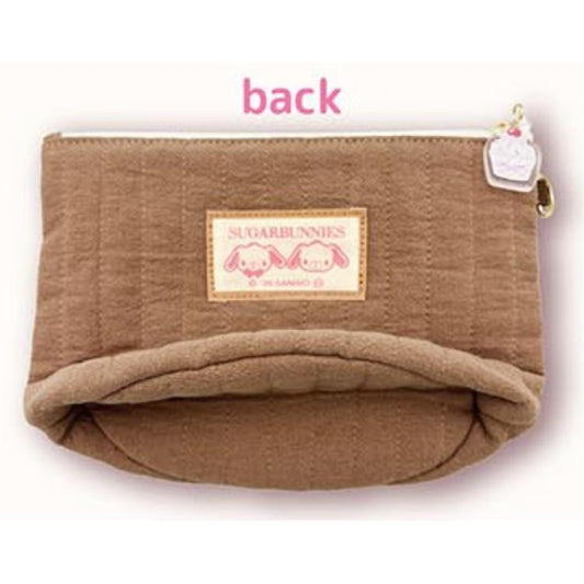SANRIO | SugarBunnies Round Bottom Pouch 130×80mm (Love Sweets Brown)