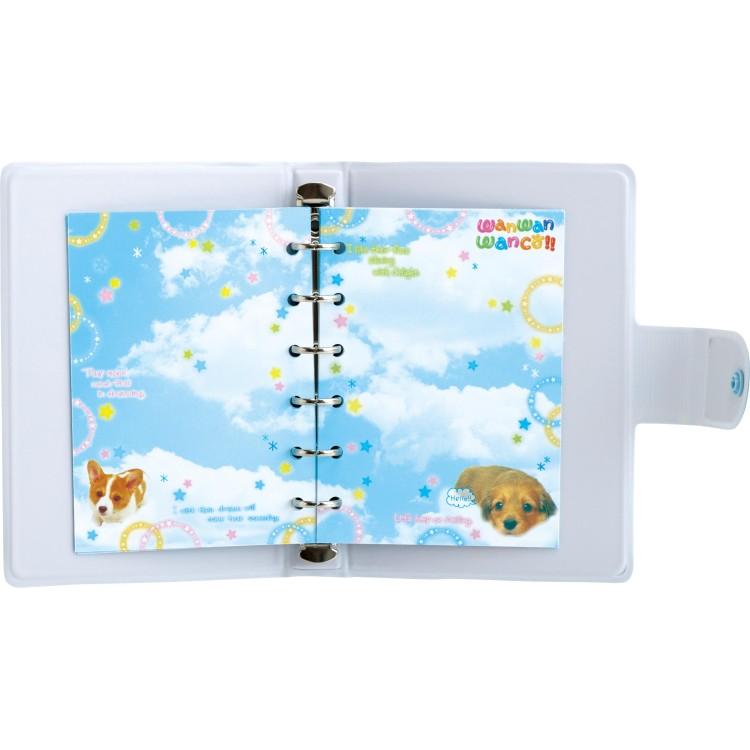 San-X | Wan Wan Wanko Squishy Sticker Binder 155×110×20mm (Sky)