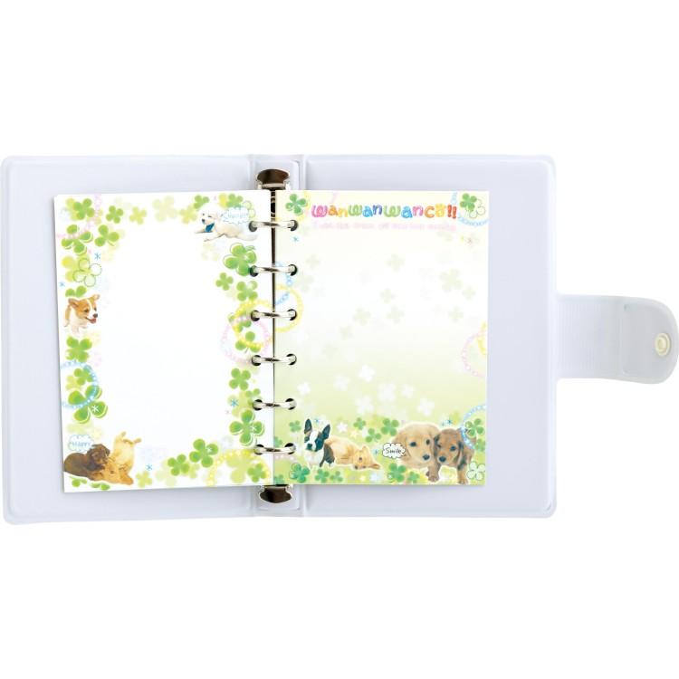 San-X | Wan Wan Wanko Squishy Sticker Binder 155×110×20mm (Clover)