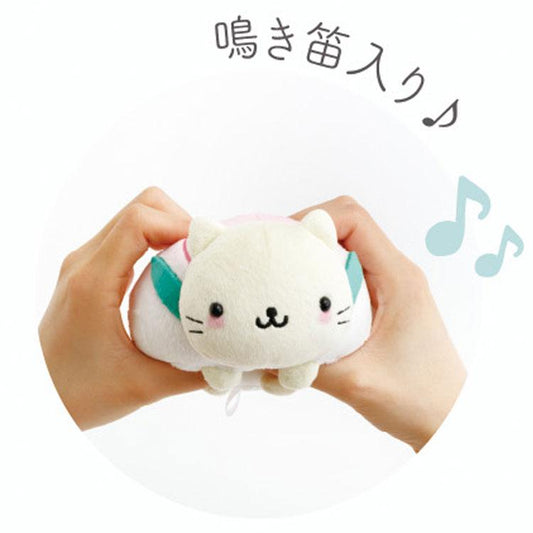 SAN-X | Nyan Nyan Nyanko Plush Toy Plush Doll with Squeaky Feature 100x80x125mm (San-X Universe)