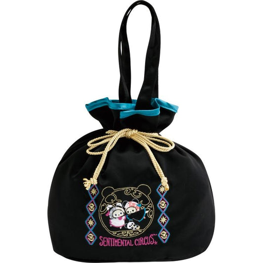 San-X | Sentimental Circus Drawstring Bag with Handle 250×300×120mm (Tonight at the Shirokurokogumaza Tea Salon)