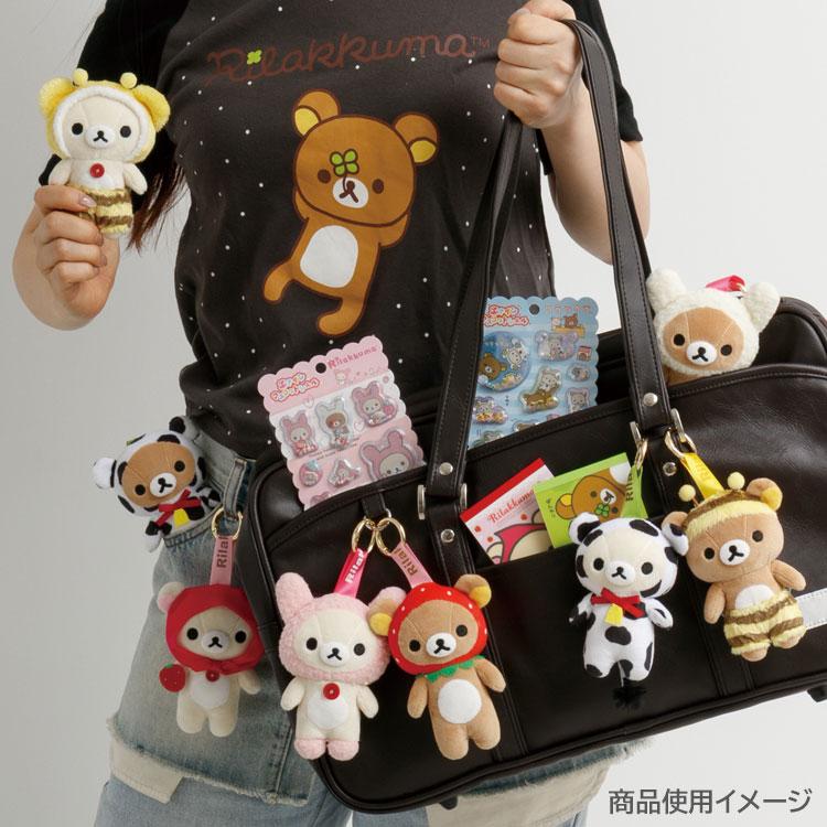 San-X | Rilakkuma Plush Keychain Bag Charm Blind Box 130×100×80mm (Back in the Day)
