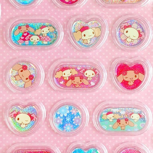 SANRIO | Cinnamo Angels Crystal Seal Sticker 28x17x2mm