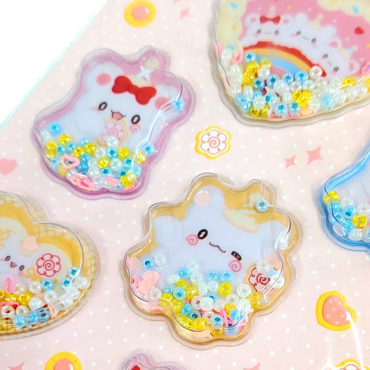 SANRIO | Hanamaruobake Shaker Sticker 184x95x7mm