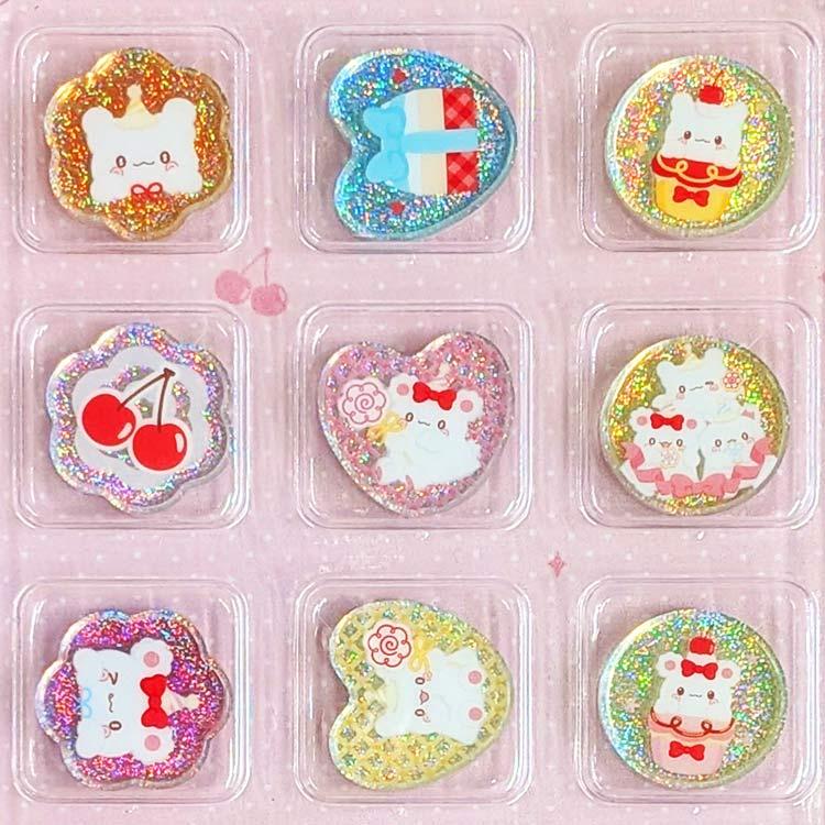 SANRIO | Hanamaruobake Crystal Sticker 180x170x40mm