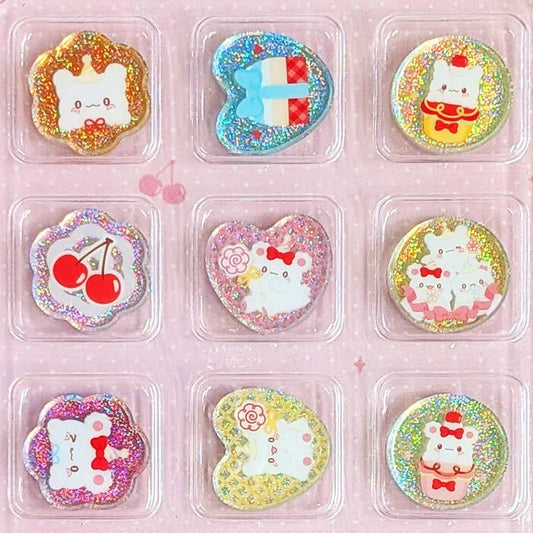 SANRIO | Hanamaruobake Crystal Sticker 180x170x40mm