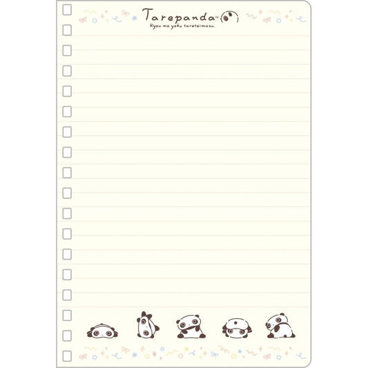 San-X | Everyday Tarepanda Pink Ring Notebook 180x125mm (The Usual Tarepanda)