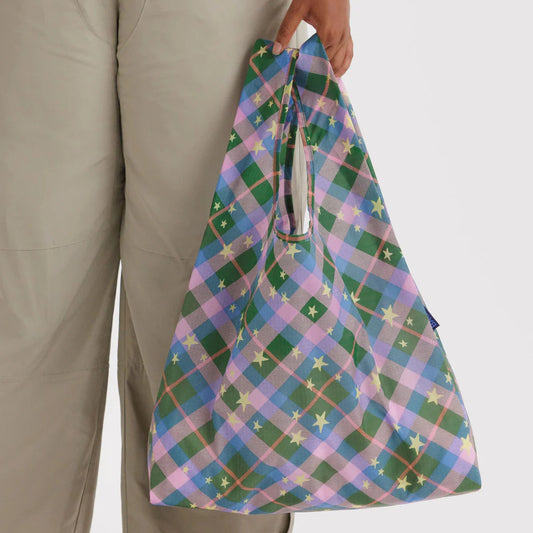 Baggu Standard Baggu (Green Star Plaid)