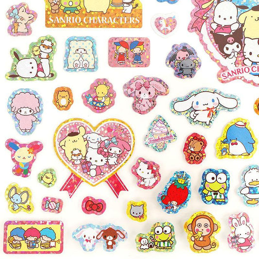 SANRIO | Sanrio Characters Glitter Sticker 100pcs 230×1×230mm