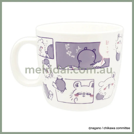 CHIIKAWA | Ceremic Mug Dishwasher Safe 136×H90mm (Momonga - Friendship)